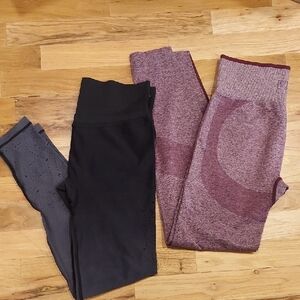 Victoria's Secret Pink Seamless Leggings Bundle Size Small